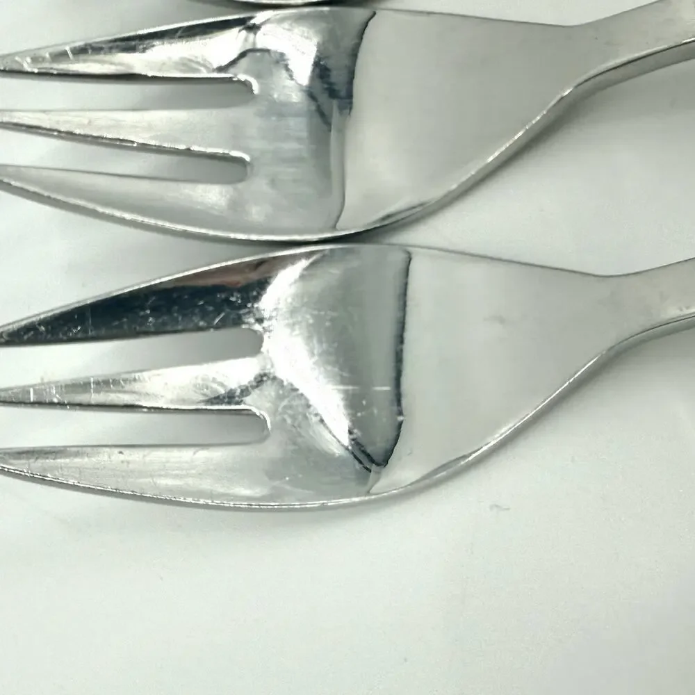 Supreme Cutlery Aperto Stainless Steel Salad Forks Set Of 9 Japan 6 1/4 inch